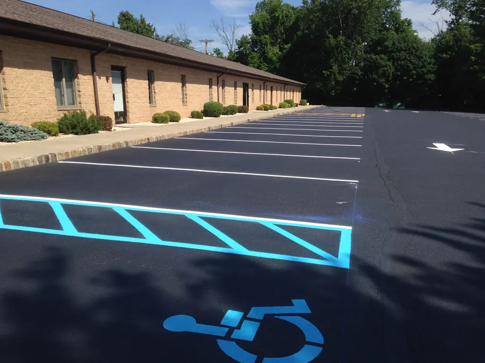 Handicap Parking Space Markings